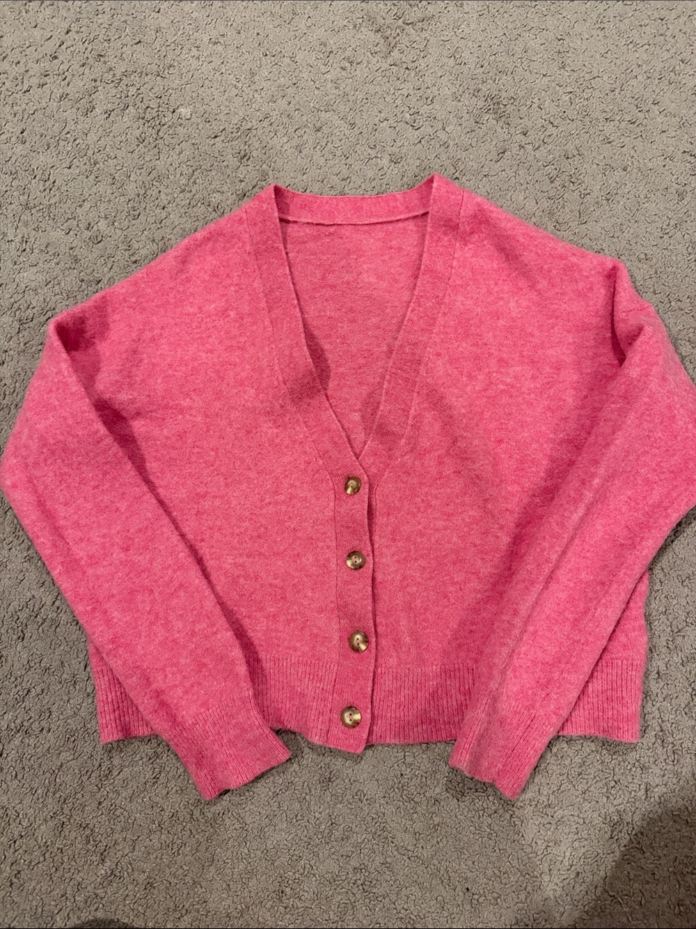 Lululemon Pink Button Cardigan